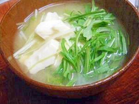 水菜の味噌汁